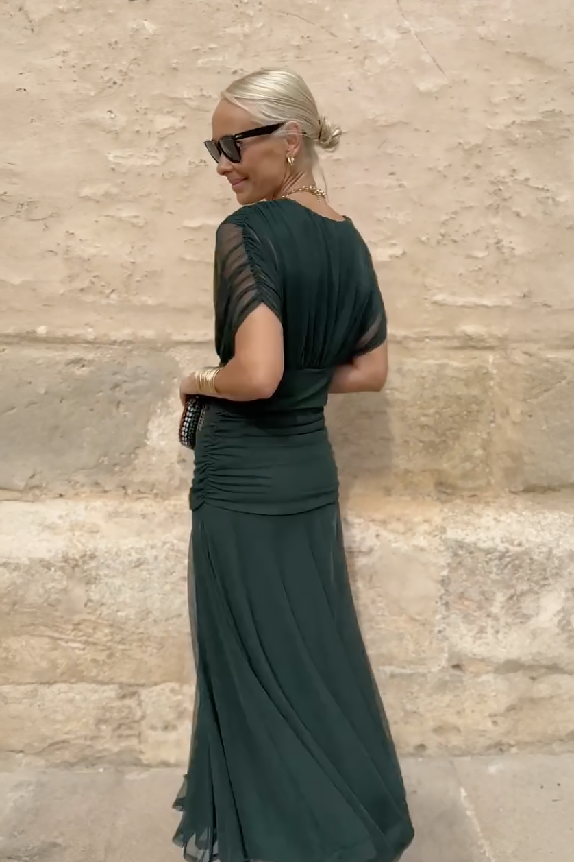 Henrietta™ | Elegante Vestido Maxi Floral con Escote en V