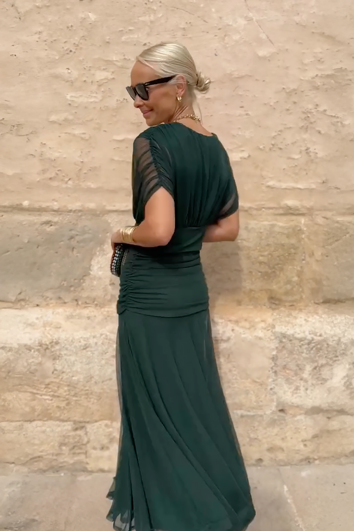Henrietta™ | Elegante Vestido Maxi Floral con Escote en V