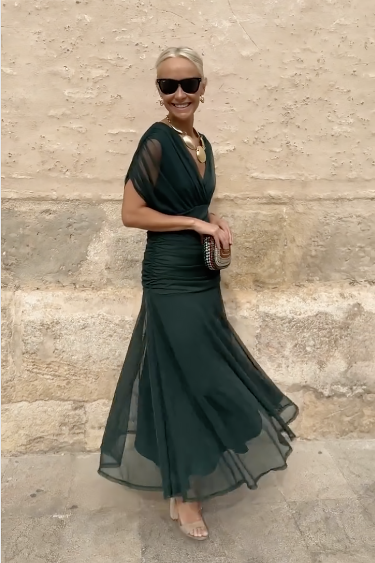Henrietta™ | Elegante Vestido Maxi Floral con Escote en V