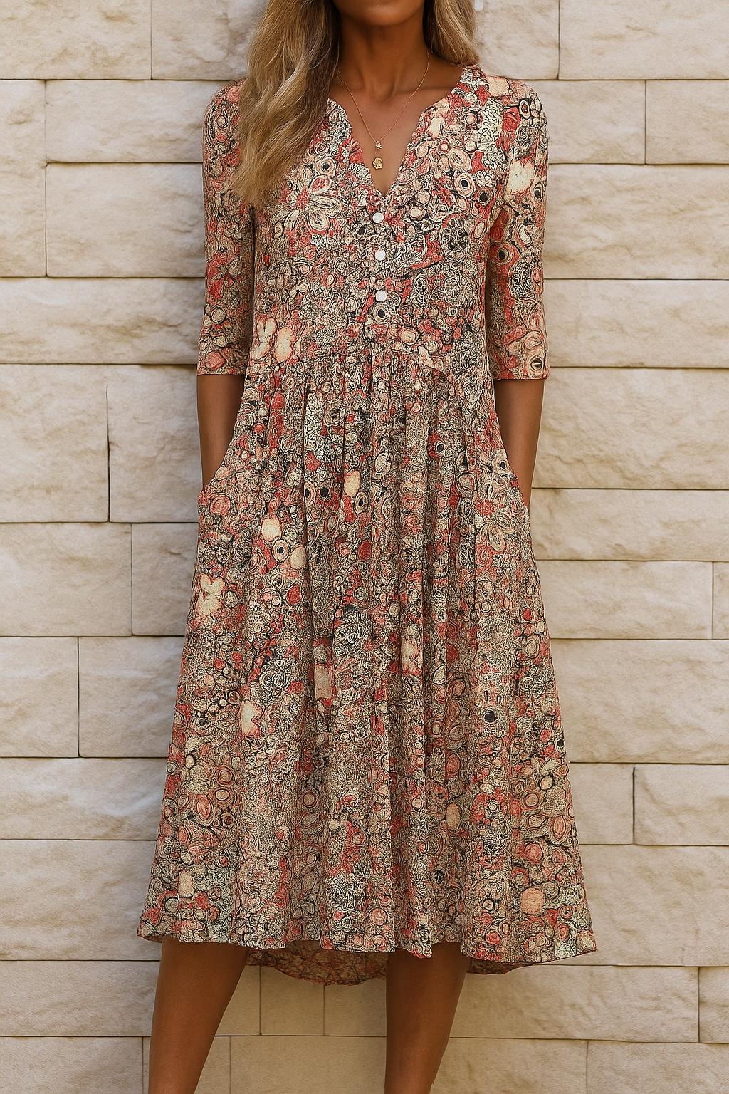 Constance | V-Neck Dress