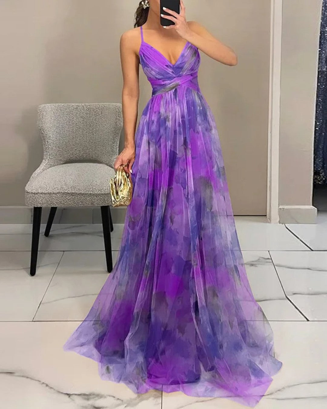 Bella - Elegant Floral Maxi Dress