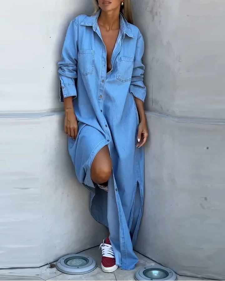 Delana - Vestido Casual con Botones