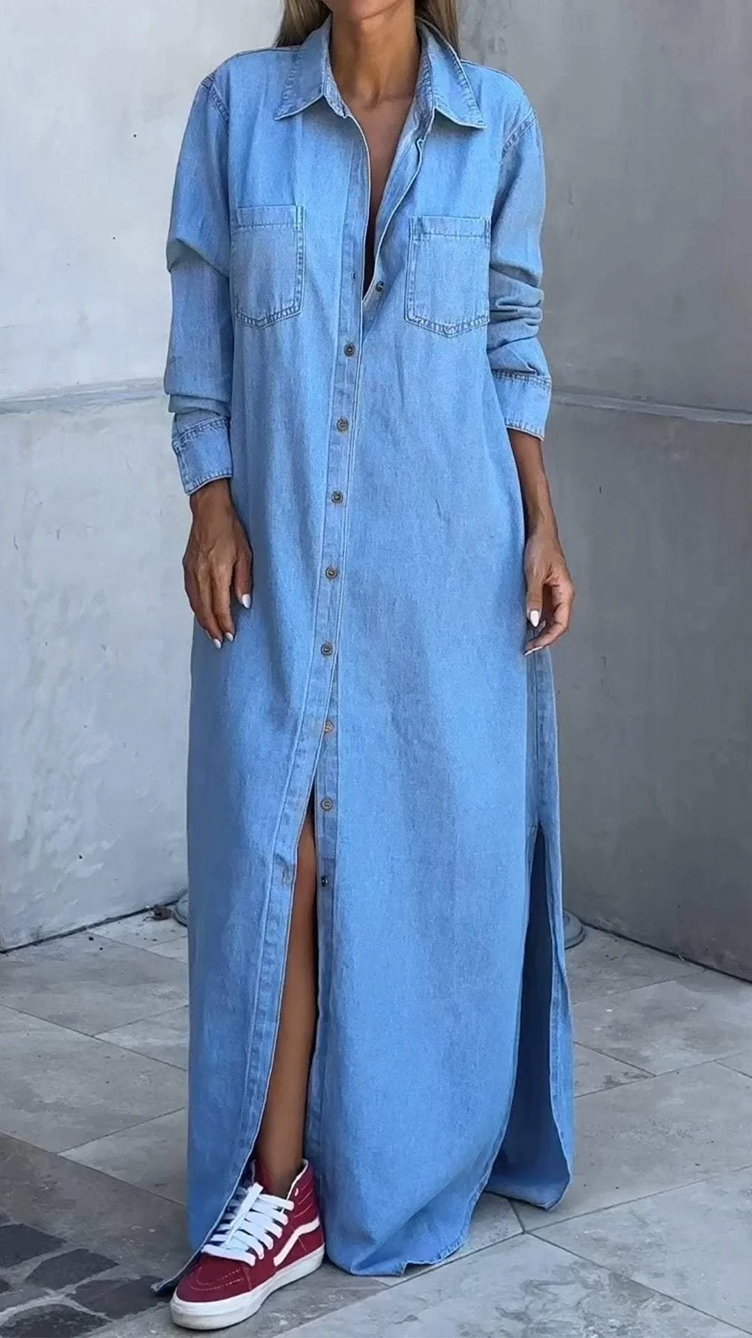 Delana - Vestido Casual con Botones