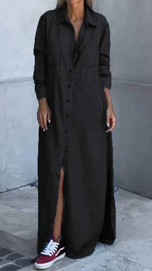 Delana - Vestido Casual con Botones